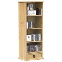 Thumbnail for CD-Schrank Corona 40x30x110 cm Massivholz Kiefer
