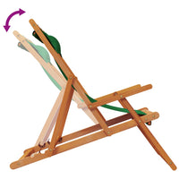 Thumbnail for Klappbare Strandstühle 2 Stk. Grün Stoff