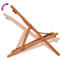 Thumbnail for Strandstühle 2 Stk. Klappbar Rot Stoff