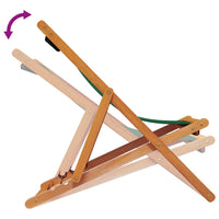 Thumbnail for Klappbare Strandstühle 2 Stk. Grün Stoff