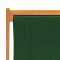 Thumbnail for Klappbare Strandstühle 2 Stk. Grün Stoff