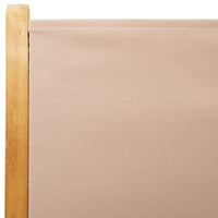 Thumbnail for Gartenstühle Verstellbar 6 Stk. Taupe Stoff und Massivholz