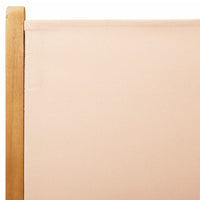 Thumbnail for Gartenstühle Verstellbar 6 Stk. Beige Stoff und Massivholz