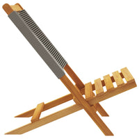 Thumbnail for Gartenstühle 6 Stk. Klappbar Grau Massivholz Akazie