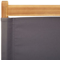 Thumbnail for Gartenstühle 6 Stk. Klappbar Anthrazit Stoff und Massivholz