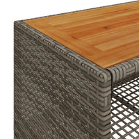 Thumbnail for 4-tlg. Garten-Sofagarnitur mit Kissen Grau Poly Rattan