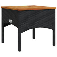 Thumbnail for 3-tlg. Garten-Sofagarnitur mit Kissen Schwarz Poly Rattan