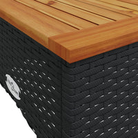 Thumbnail for 3-tlg. Garten-Sofagarnitur mit Kissen Schwarz Poly Rattan