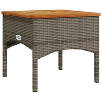 Thumbnail for 3-tlg. Garten-Sofagarnitur mit Kissen Grau Poly Rattan