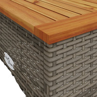 Thumbnail for 3-tlg. Garten-Sofagarnitur mit Kissen Grau Poly Rattan