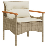 Thumbnail for 3-tlg. Garten-Sofagarnitur mit Kissen Beige Poly Rattan