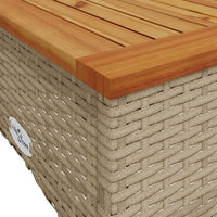 Thumbnail for 3-tlg. Garten-Sofagarnitur mit Kissen Beige Poly Rattan