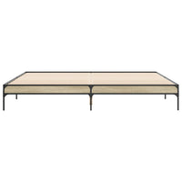 Thumbnail for Bettgestell Sonoma-Eiche 180x200 cm Holzwerkstoff und Metall