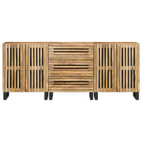 Thumbnail for Sideboard 3 Stk. 60x34x75 cm Raues Massivholz Mango