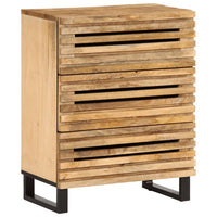 Thumbnail for Sideboard 3 Stk. 60x34x75 cm Raues Massivholz Mango