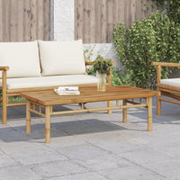 Thumbnail for Couchtisch 110x55x35 cm Bambus
