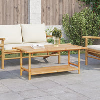 Thumbnail for Couchtisch 110x55x45 cm Bambus