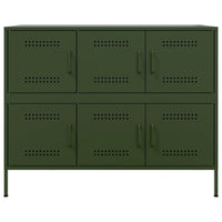 Thumbnail for Sideboard Olivgrün 100,5x39x79 cm Stahl
