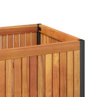 Thumbnail for Pflanzkübel 110x45x44 cm Massivholz Akazie und Stahl