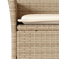 Thumbnail for 7-tlg. Garten-Essgruppe mit Kissen Beige Poly Rattan Akazie