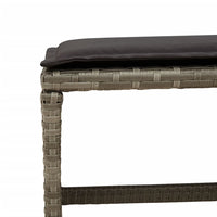 Thumbnail for 15-tlg. Garten-Essgruppe mit Kissen Grau Poly Rattan