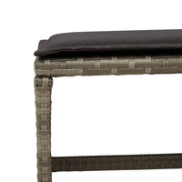 Thumbnail for 17-tlg. Garten-Essgruppe mit Kissen Grau Poly Rattan