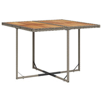 Thumbnail for 9-tlg. Garten-Essgruppe mit Kissen Grau Poly Rattan