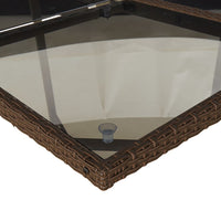 Thumbnail for 13-tlg. Garten-Essgruppe mit Kissen Braun Poly Rattan