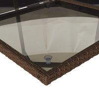 Thumbnail for 15-tlg. Garten-Essgruppe mit Kissen Braun Poly Rattan