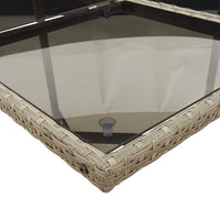 Thumbnail for 17-tlg. Garten-Essgruppe mit Kissen Grau Poly Rattan