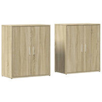Thumbnail for Sideboards 2 Stk. Sonoma-Eiche 60x31x70 cm Holzwerkstoff