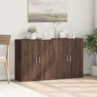 Thumbnail for Sideboards 2 Stk. Braun Eichen-Optik 60x31x70 cm Holzwerkstoff
