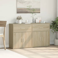 Thumbnail for Sideboards 2 Stk. Sonoma-Eiche 60x31x70 cm Holzwerkstoff