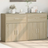 Thumbnail for Sideboards 2 Stk. Sonoma-Eiche 60x31x70 cm Holzwerkstoff
