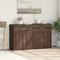 Thumbnail for Sideboards 2 Stk. Braun Eichen-Optik 60x31x70 cm Holzwerkstoff