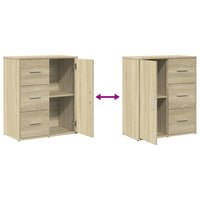 Thumbnail for Sideboards 2 Stk. Sonoma-Eiche 60x31x70 cm Holzwerkstoff