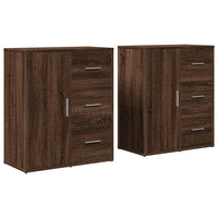Thumbnail for Sideboards 2 Stk. Braun Eichen-Optik 60x31x70 cm Holzwerkstoff