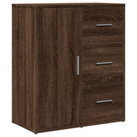 Thumbnail for Sideboards 2 Stk. Braun Eichen-Optik 60x31x70 cm Holzwerkstoff