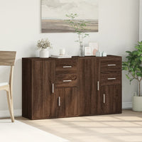 Thumbnail for Sideboards 2 Stk. Braun Eichen-Optik 60x31x70 cm Holzwerkstoff