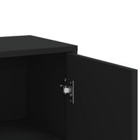 Thumbnail for Sideboards 2 Stk. Schwarz 60x31x84 cm Holzwerkstoff