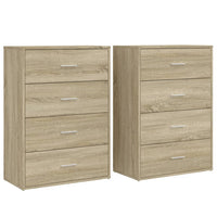 Thumbnail for Sideboards 2 Stk. Sonoma-Eiche 60x31x84 cm Holzwerkstoff