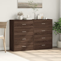 Thumbnail for Sideboards 2 Stk. Braun Eichen-Optik 60x31x84 cm Holzwerkstoff