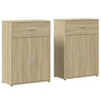 Thumbnail for Sideboards 2 Stk. Sonoma-Eiche 60x30x84 cm Holzwerkstoff