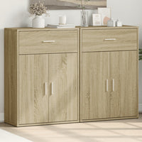 Thumbnail for Sideboards 2 Stk. Sonoma-Eiche 60x30x84 cm Holzwerkstoff