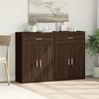 Thumbnail for Sideboards 2 Stk. Braun Eichen-Optik 60x30x84 cm Holzwerkstoff