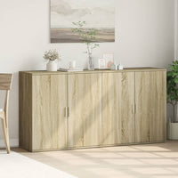 Thumbnail for Sideboards 2 Stk. Sonoma-Eiche 79x38x80 cm Holzwerkstoff