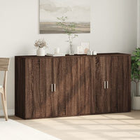 Thumbnail for Sideboards 2 Stk. Braun Eichen-Optik 79x38x80 cm Holzwerkstoff
