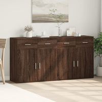 Thumbnail for Sideboards 2 Stk. Braun Eichen-Optik 79x38x80 cm Holzwerkstoff
