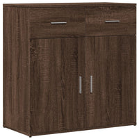 Thumbnail for Sideboards 2 Stk. Braun Eichen-Optik 79x38x80 cm Holzwerkstoff