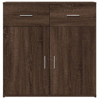 Thumbnail for Sideboards 2 Stk. Braun Eichen-Optik 79x38x80 cm Holzwerkstoff